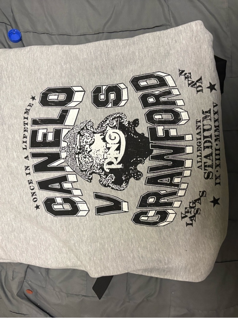 Fanatics Gray and Black Crewneck Sweatshirt with Graphic Print